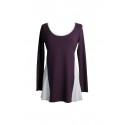 Harmony tunic in purple with contrasting sides