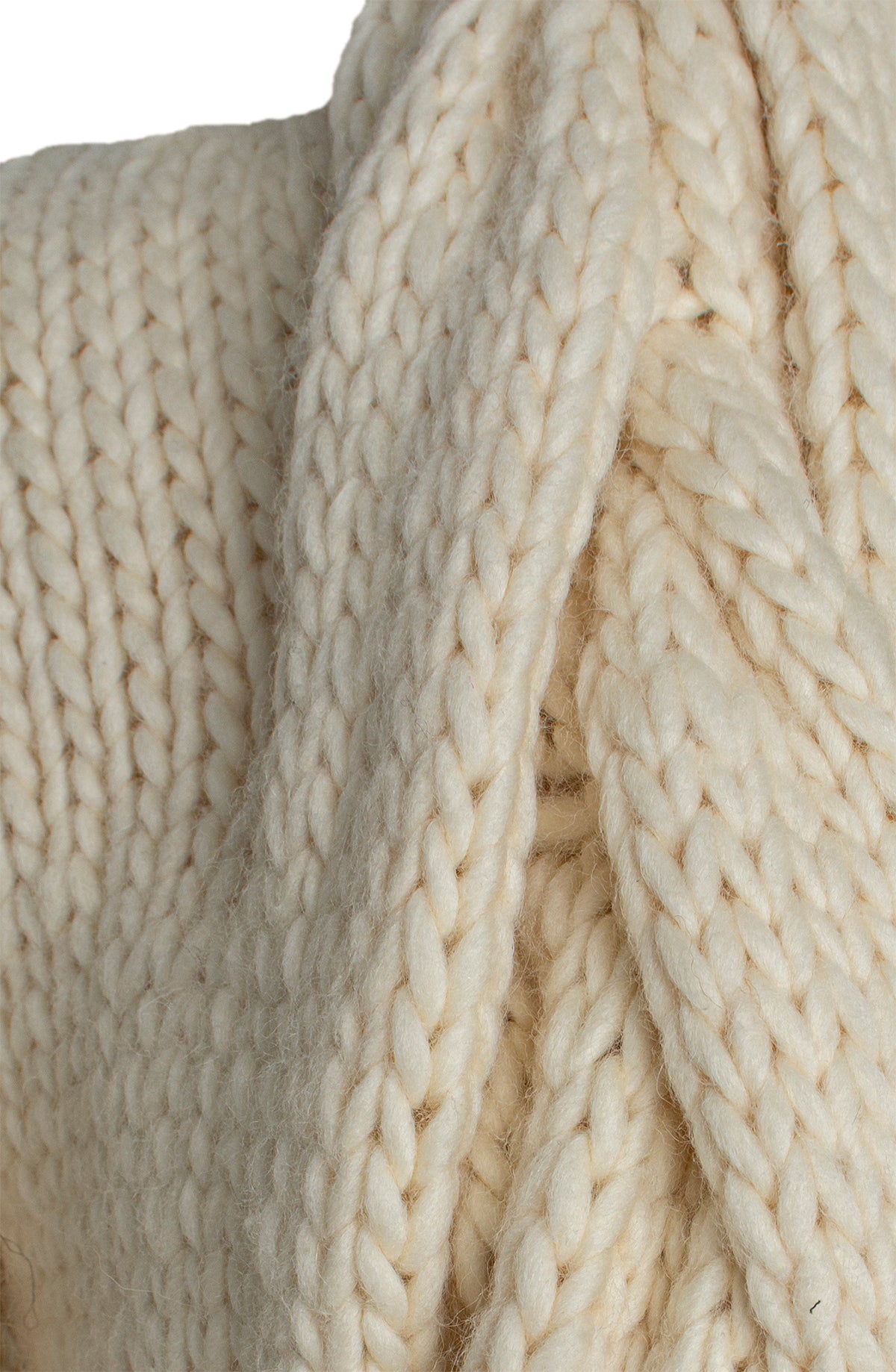 Thea Chunky Cable Knit Cardigan – Hand-Knitted in Australian Wool