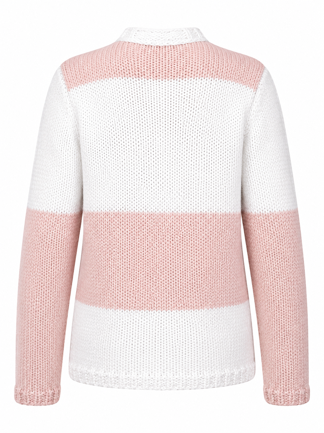 Organic White and Dusky Pink Soft Cotton Oversized Cardigan