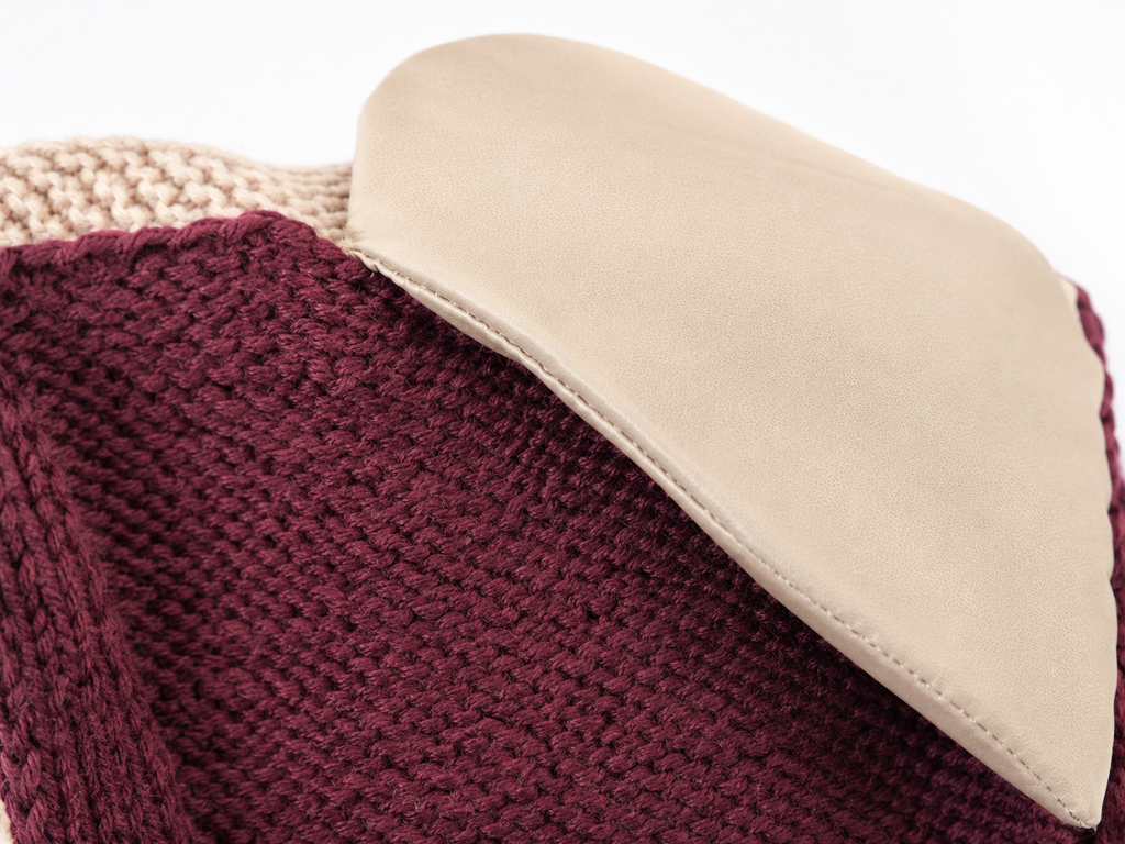 Asǔde organic &  Recycled Cotton Cardigan with silk jersey press studs