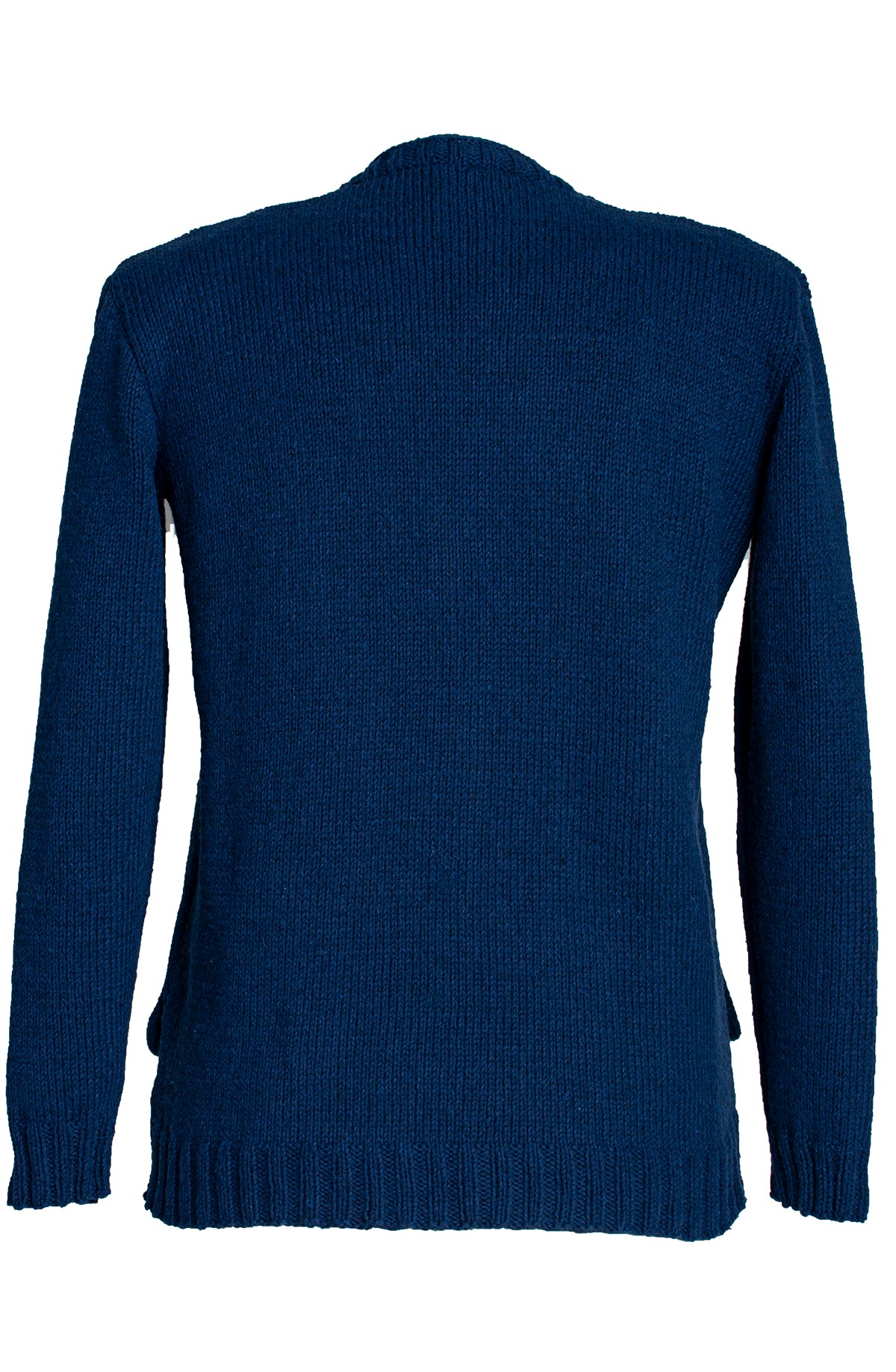 Caia Sculptural in Navy Blue – Hand-Knitted in Organic Cotton