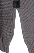 Eda -Hand-Knitted Organic Cotton taupe grey Sweater – GOTS-Certified & Sustainable