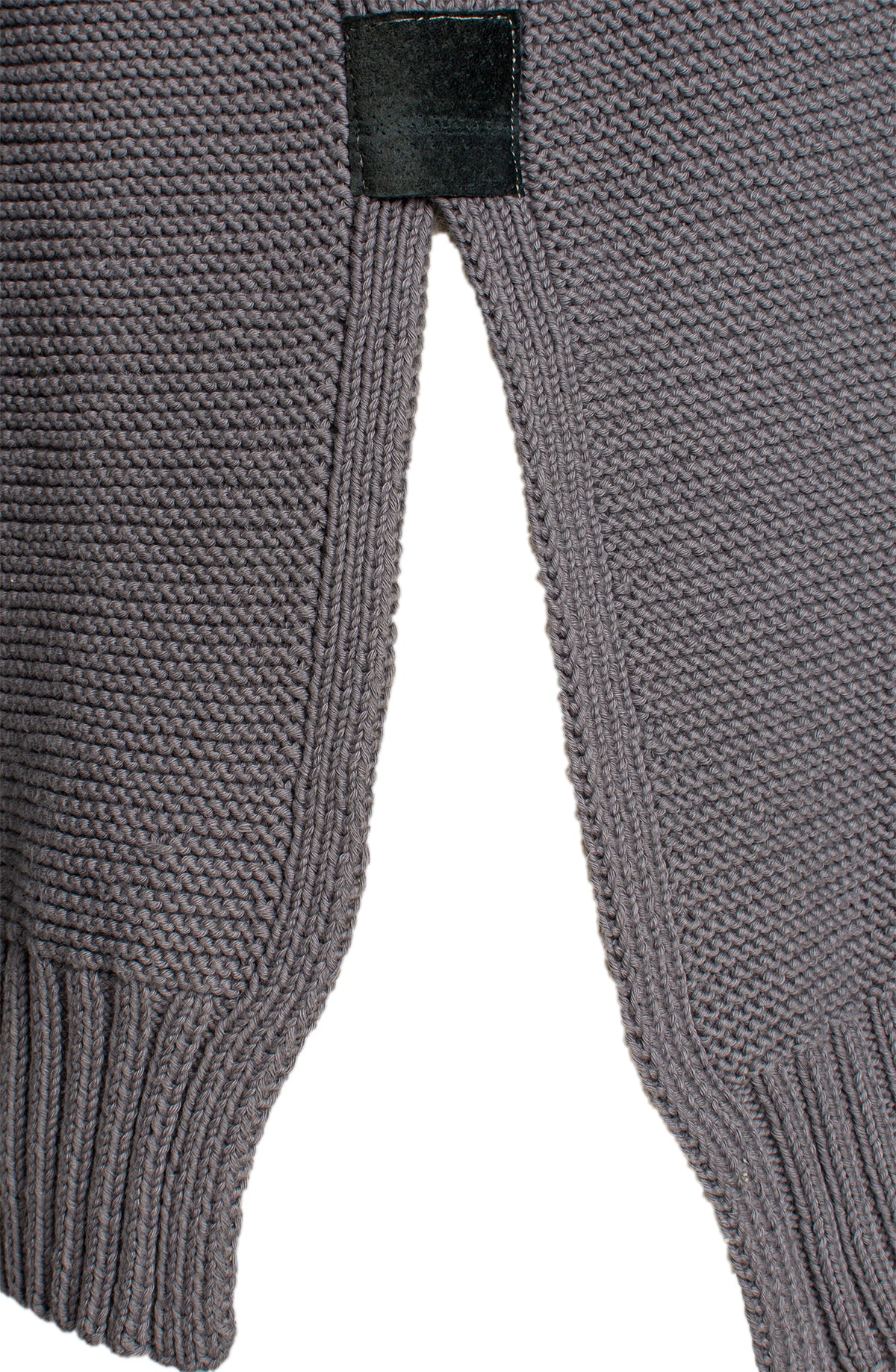 Eda -Hand-Knitted Organic Cotton taupe grey Sweater – GOTS-Certified & Sustainable