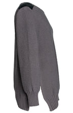 Eda -Hand-Knitted Organic Cotton taupe grey Sweater – GOTS-Certified & Sustainable