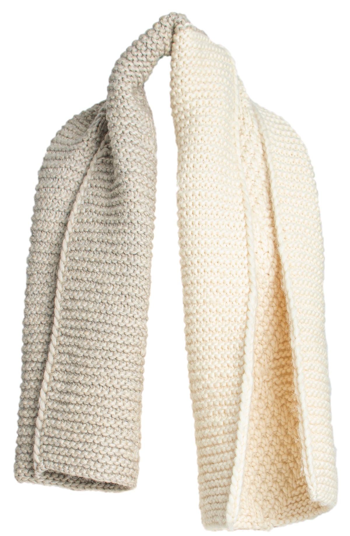 Chunky Australian Wool Scarf Hand Knitted