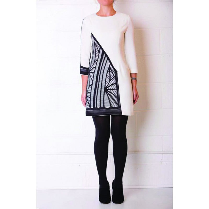 Alara Dress with Lace Detail and Sleeves