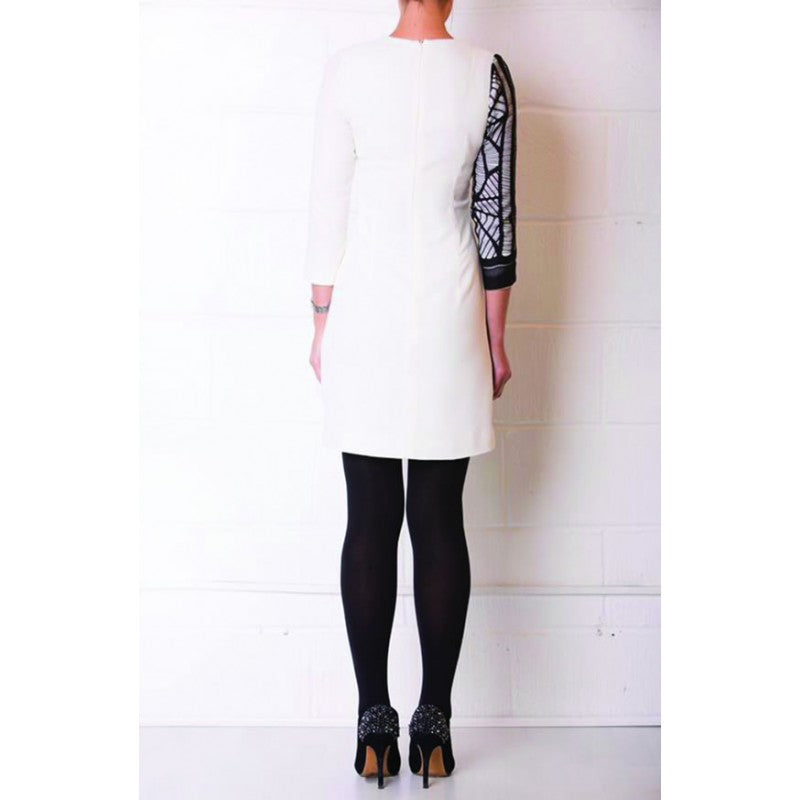 Alara Dress with Lace Detail and Sleeves