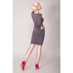 April Asymmetric Dress in Grey