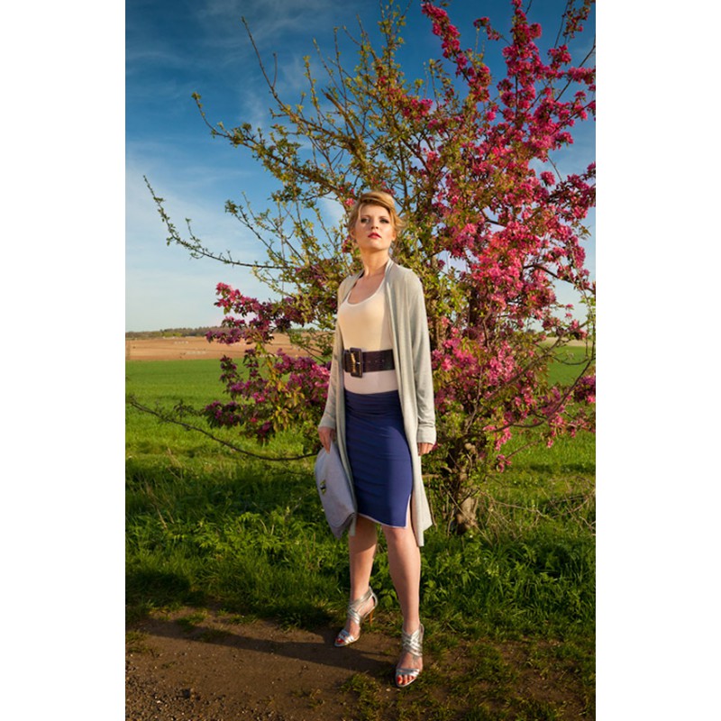 Demi Contrasting Waistband Jersey Skirt