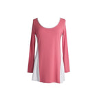 Harmony tunic in coral with contrasting sides
