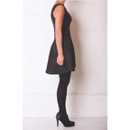 Lexie Cotton Dress with Leather Detail