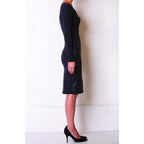 Lola Cotton Dress in Charcoal Grey