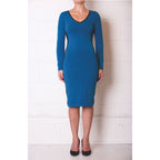 Lola Soft Cotton Dress in Moss Blue