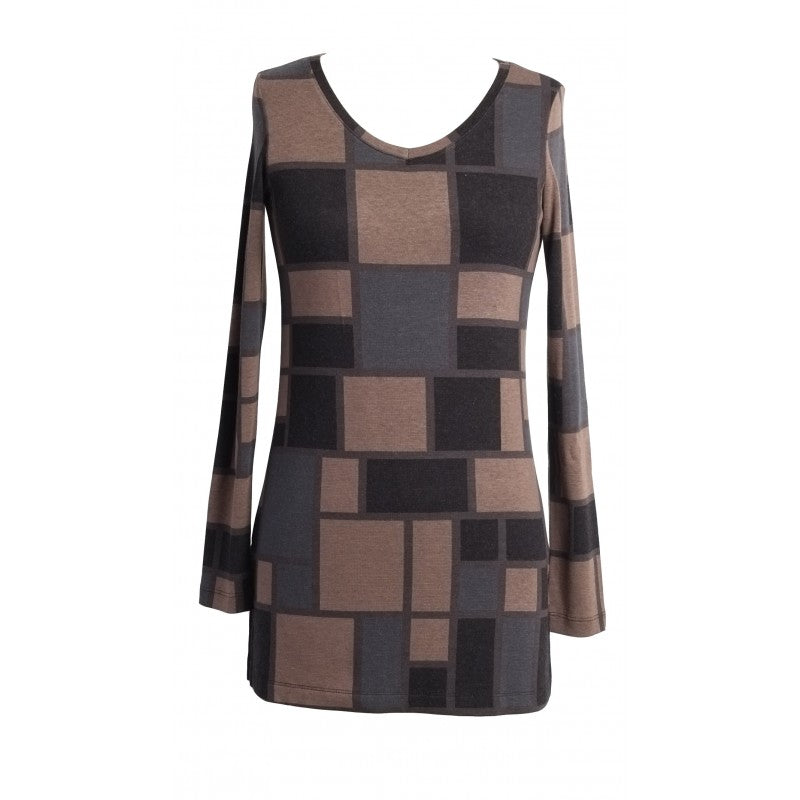 Poppy Tunic in Beige/Khaki