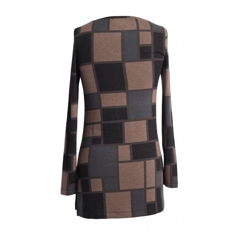 Poppy Tunic in Beige/Khaki