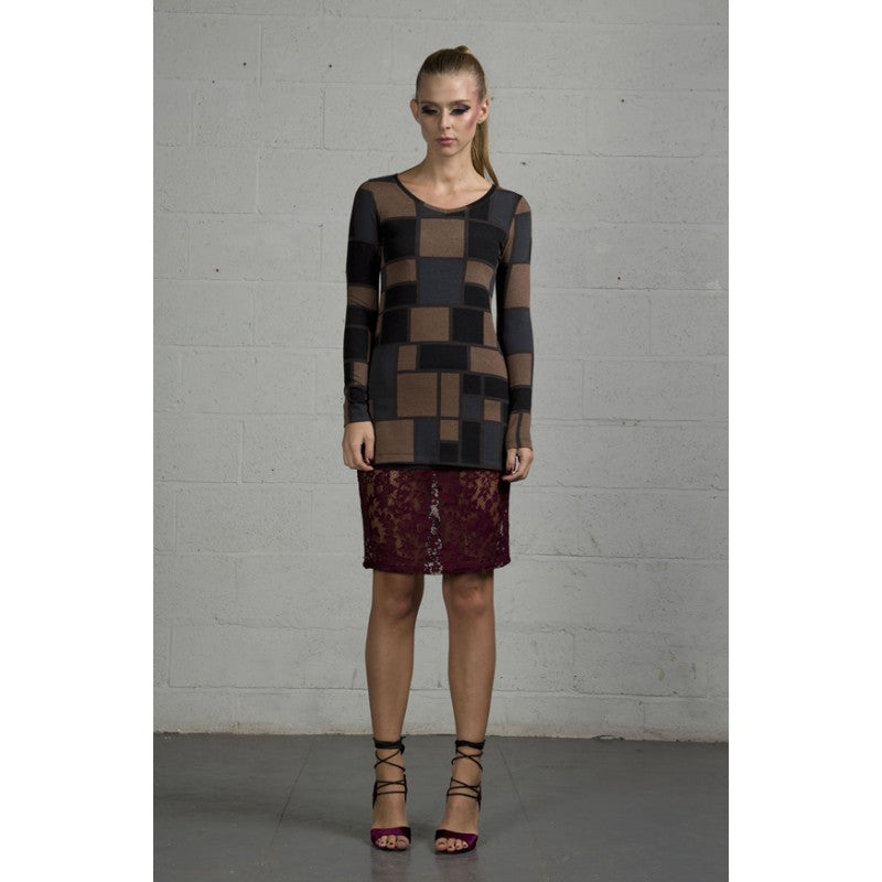 Poppy Tunic in Beige/Khaki