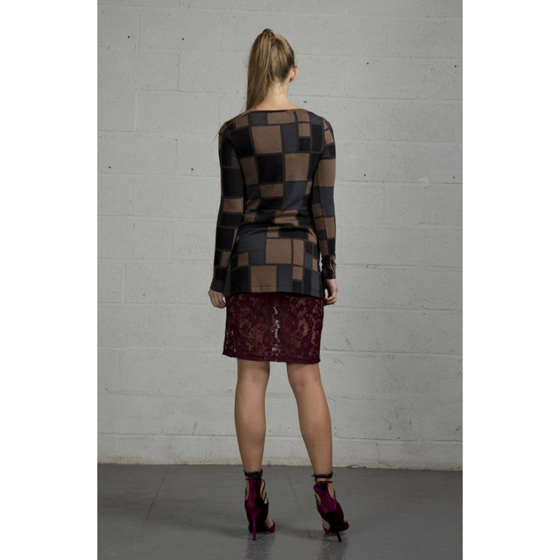 Poppy Tunic in Beige/Khaki