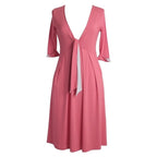 Rose Dress in Honey Melon Dove Grey
