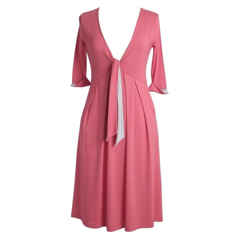 Rose Dress in Honey Melon Dove Grey