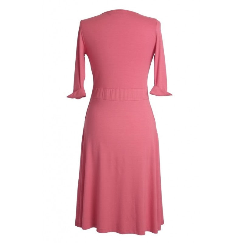 Rose Dress in Honey Melon Dove Grey