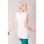 Sequined White Top